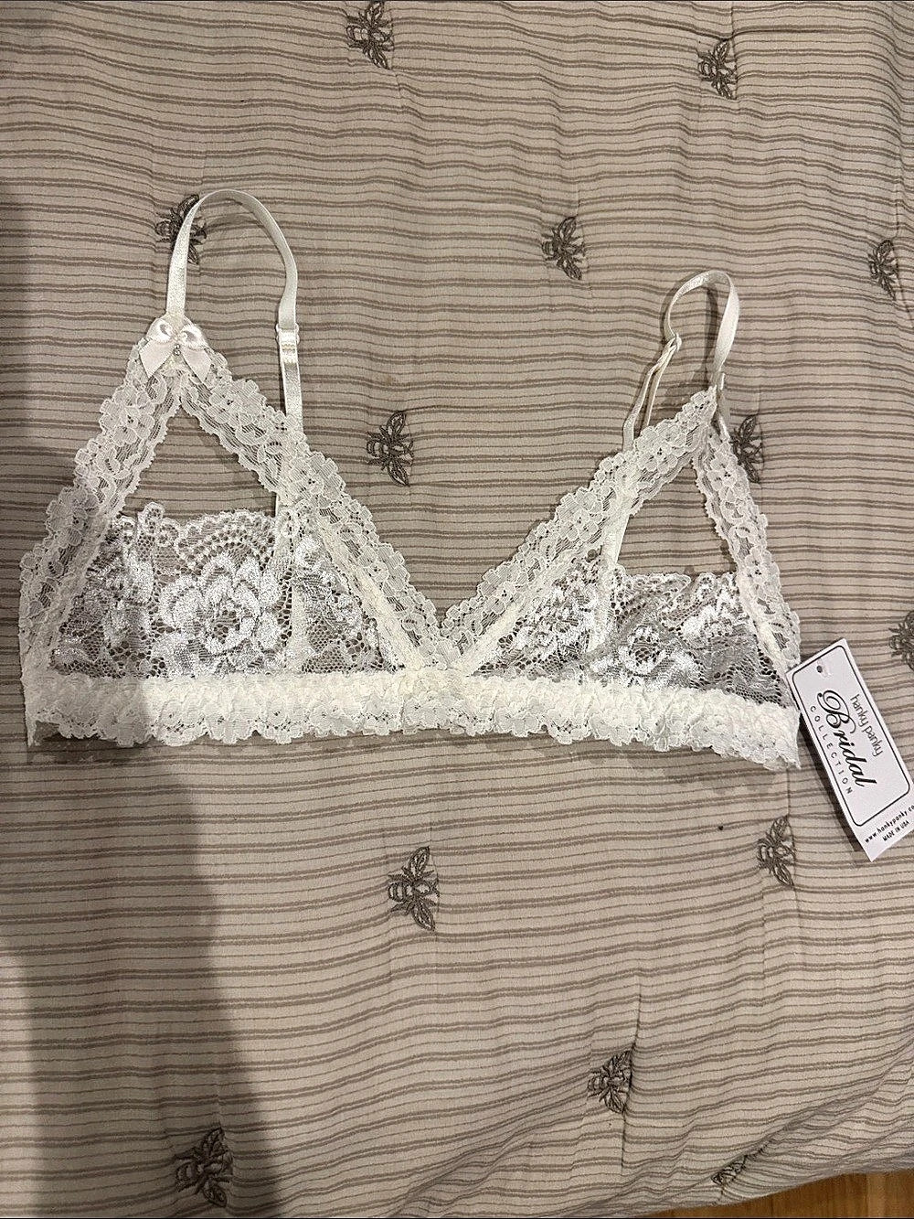 Hanky Panky After Midnight Bralette White NWT Bridal collection